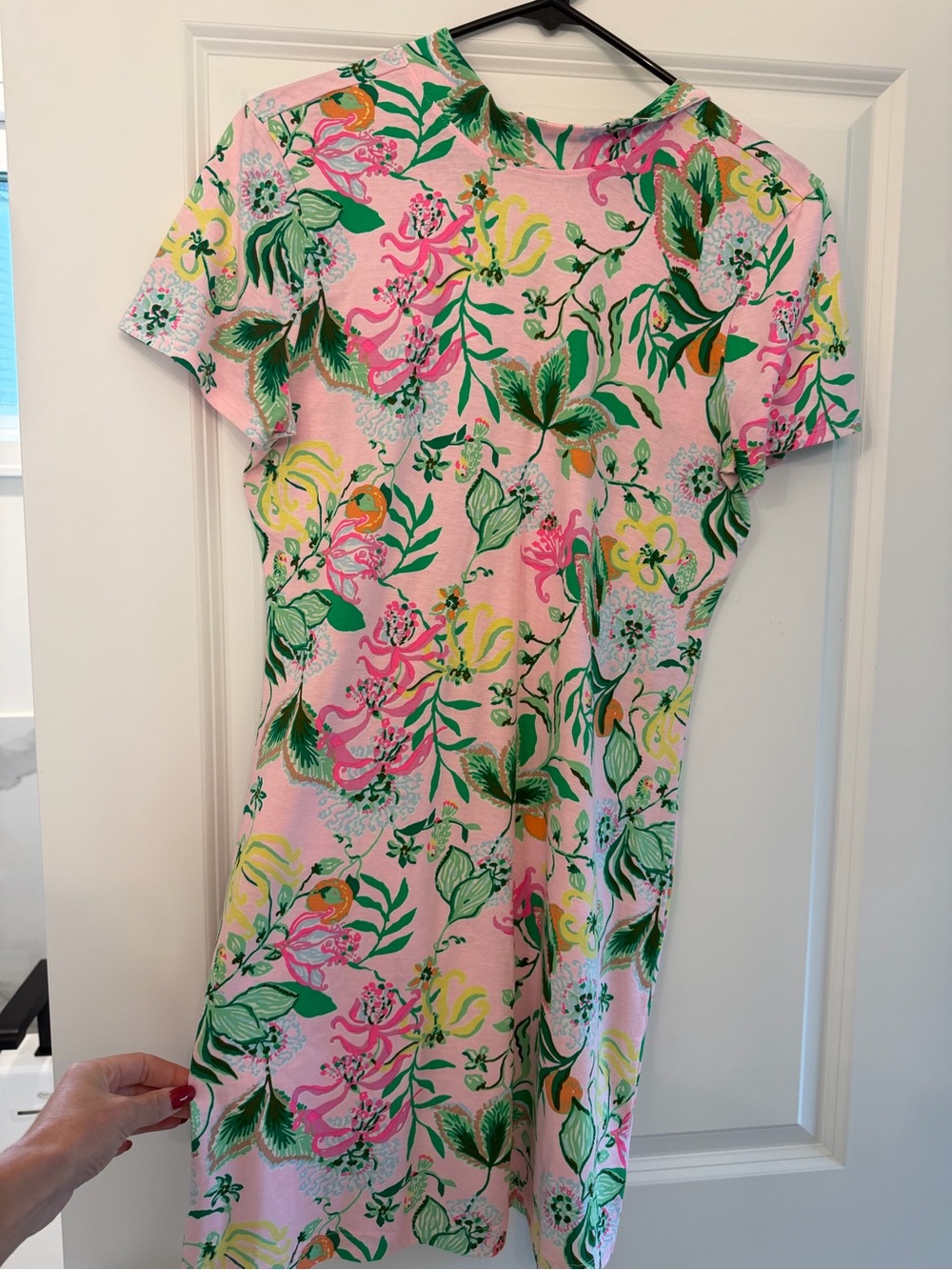 Lilly Pulitzer Pink Floral Short-Sleeve dress